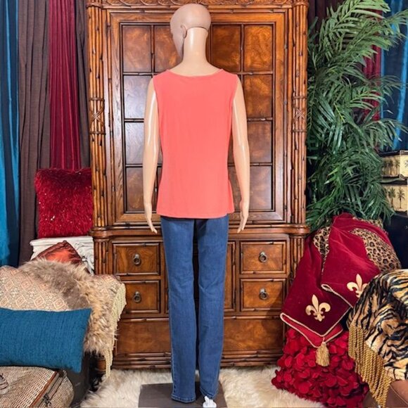 IMAN Coral Scoop Neck Tank - Picture 8 of 13